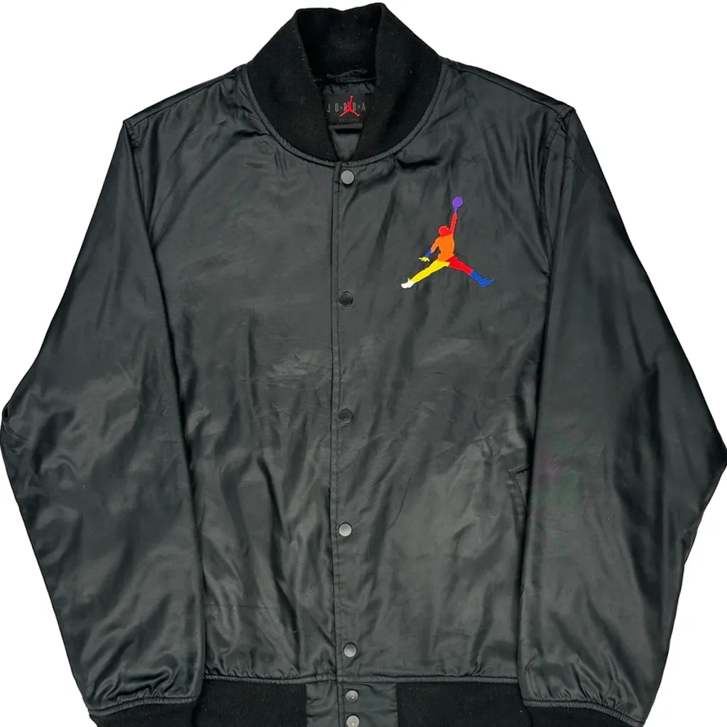 Jumpman Logo Jordan Varsity Jacket - XL Black Polyester - Image 5