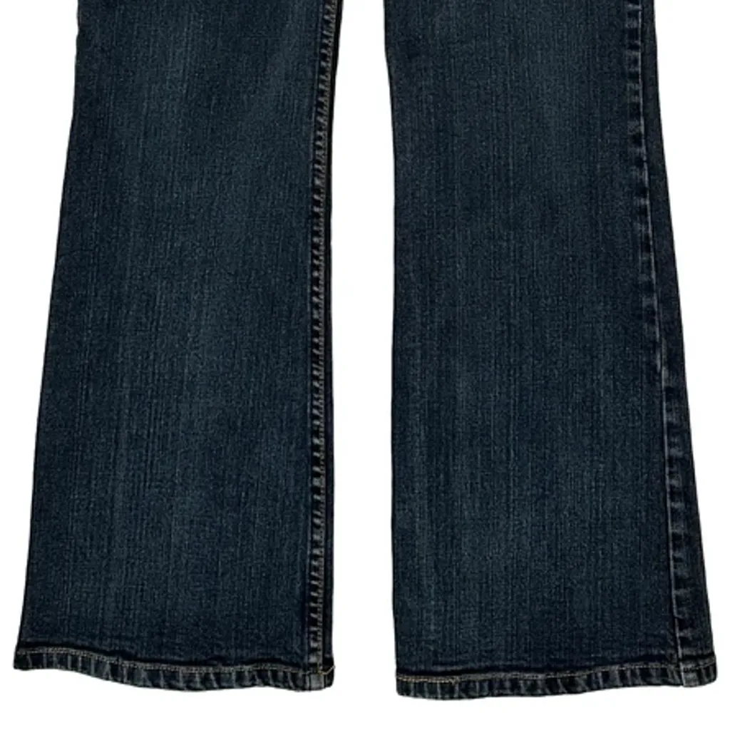 Junior Levis Boot Cut Jeans - 30W UK 8 Dark Wash Cotton - Image 10