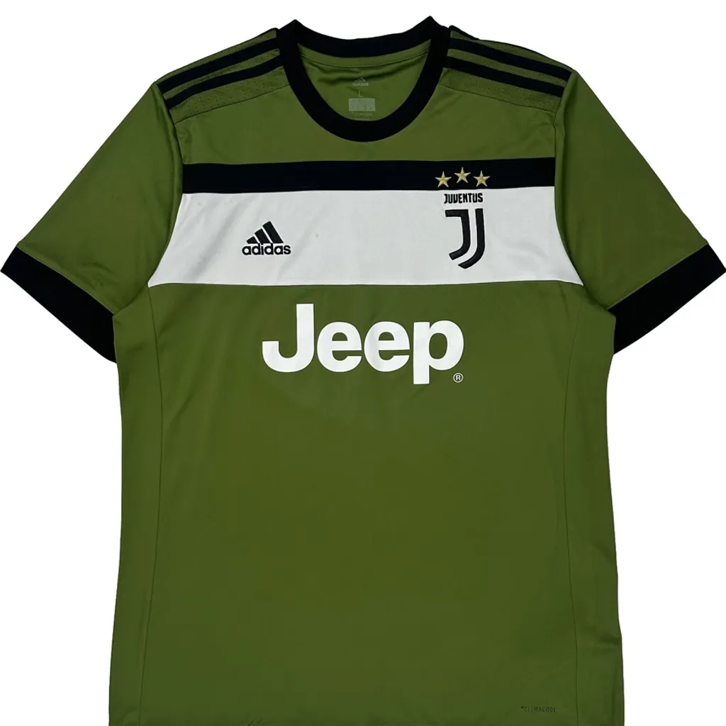 Juventus Adidas 2017-18 Third Football Shirt - Large Green Polyester - Image 5