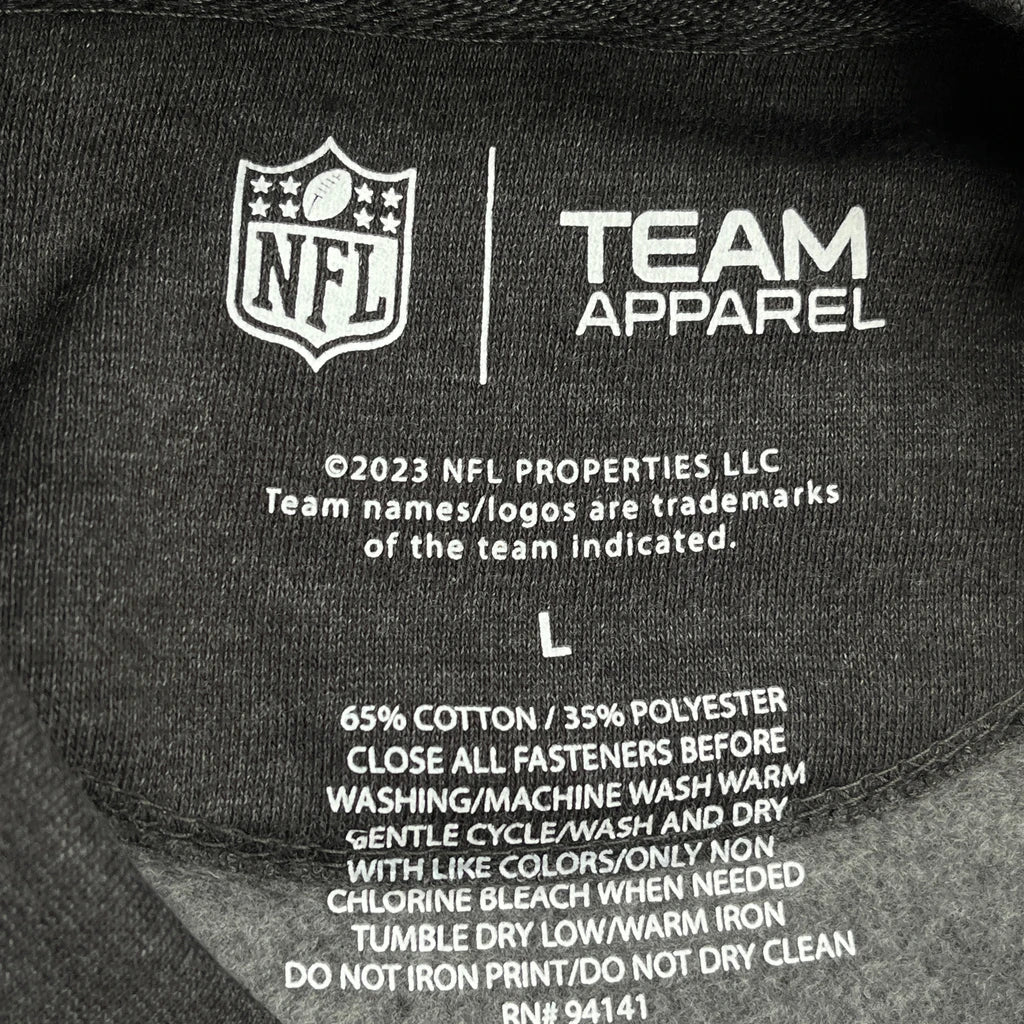 Kansas City Chiefs Nfl Football Sweatshirt - Large Gray Cotton Blend - Image 3