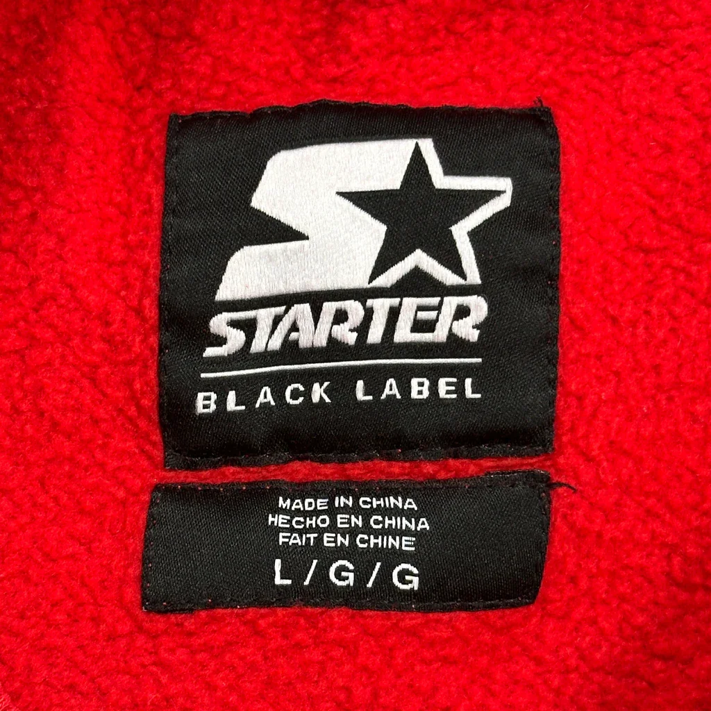 Kansas City Chiefs Starter Nfl Sweatshirt - Large Red Cotton - Image 3
