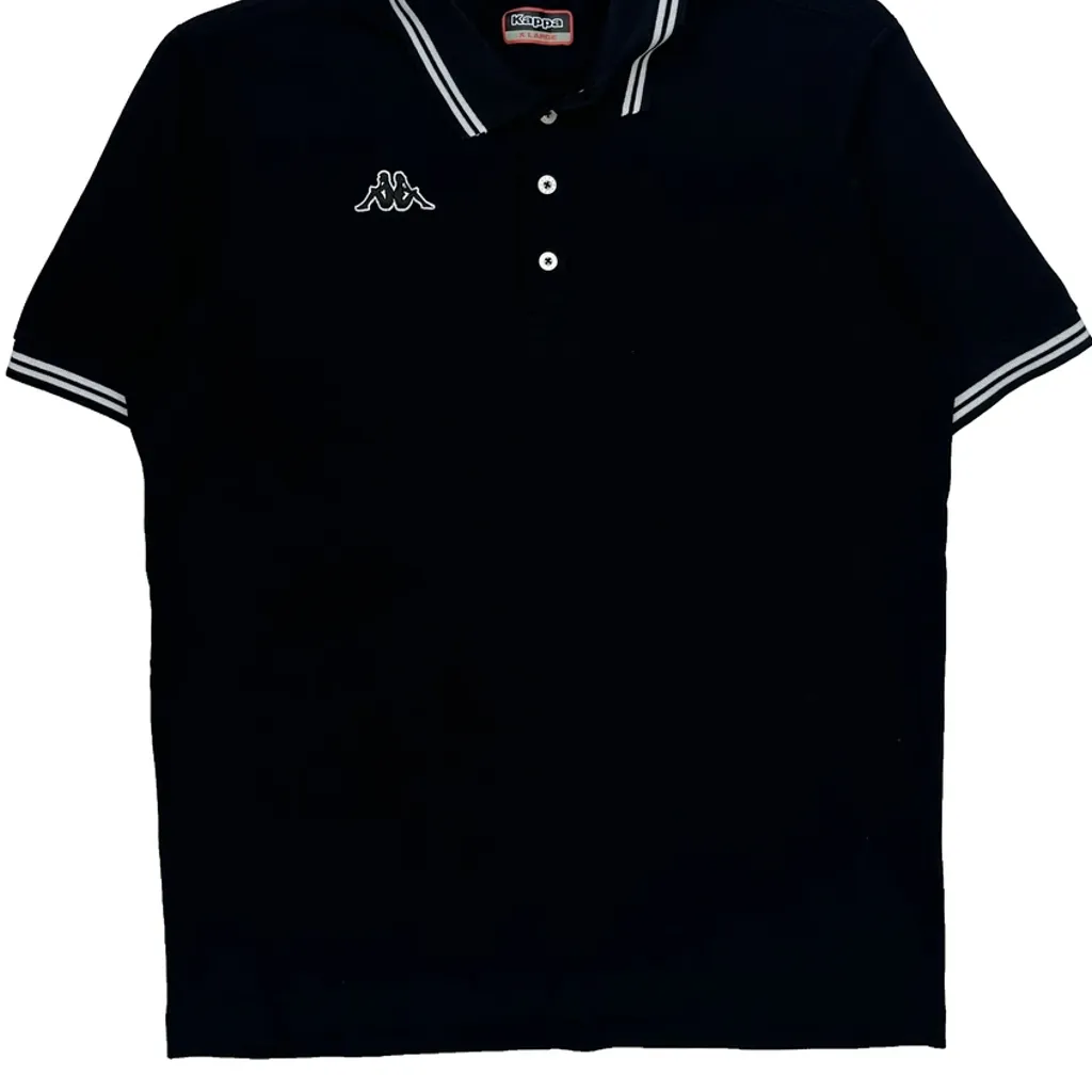Kappa Polo Shirt - XL Black Cotton - Image 5
