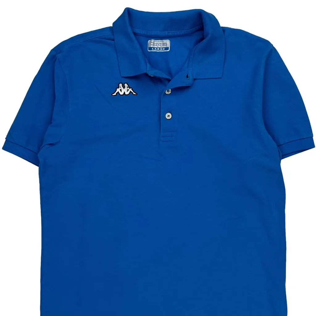 Kappa Polo Shirt - Large Blue Cotton - Image 4