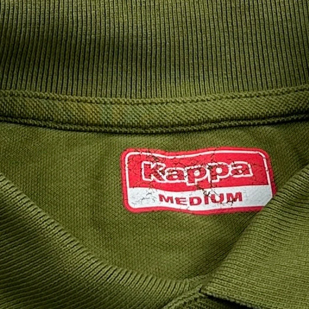 Kappa Polo Shirt - Medium Green Cotton - Image 3