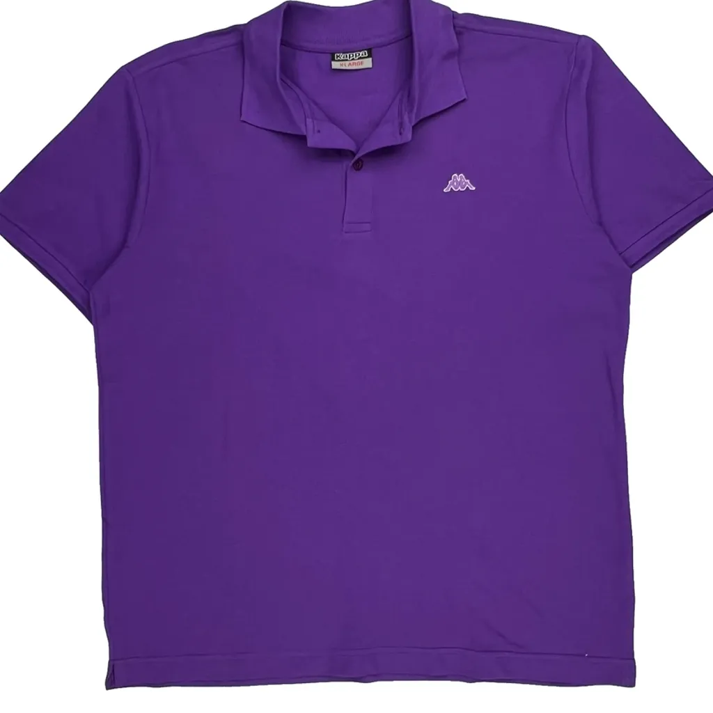 Kappa Polo Shirt - XL Purple Cotton - Image 4