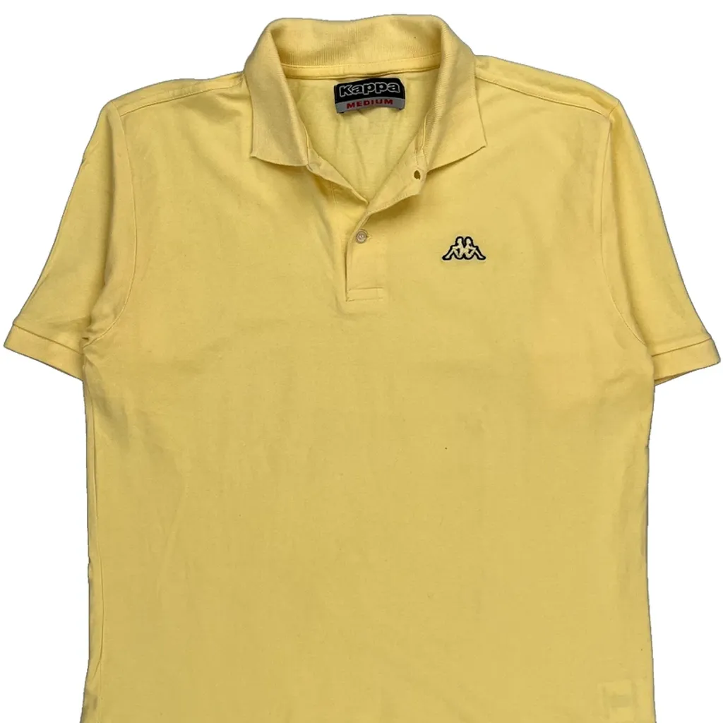 Kappa Polo Shirt - Medium Yellow Cotton - Image 5