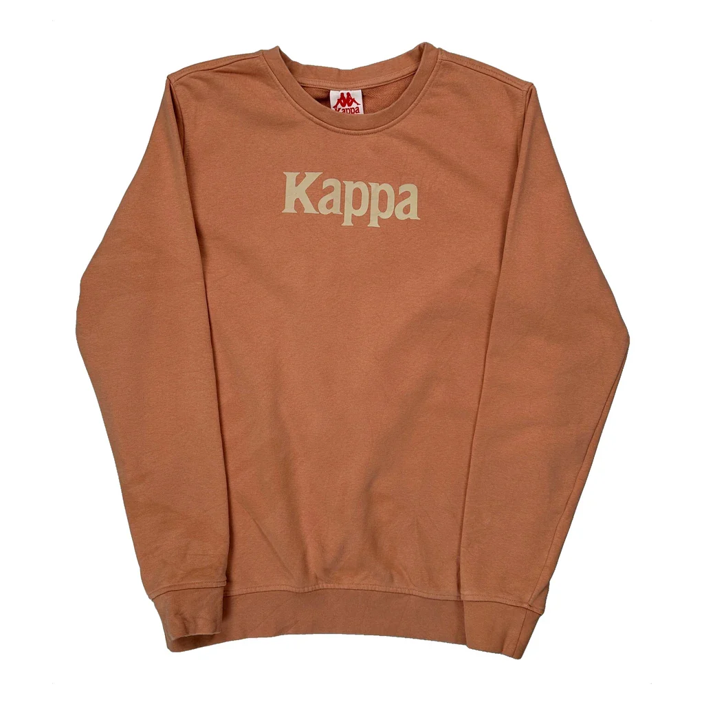 Kappa Sweatshirt - Large Orange Cotton