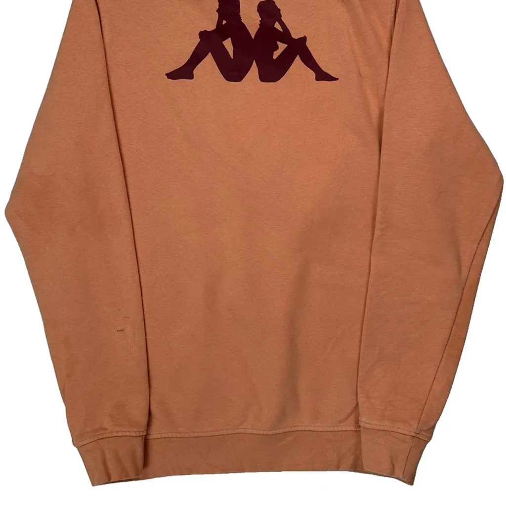 Kappa Sweatshirt - Large Orange Cotton - Image 7
