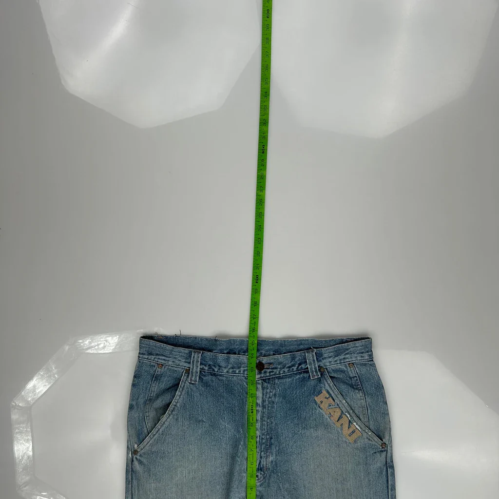 Karl Kani Baggy Cargo Jeans - 35W 28L Blue Cotton - Image 4