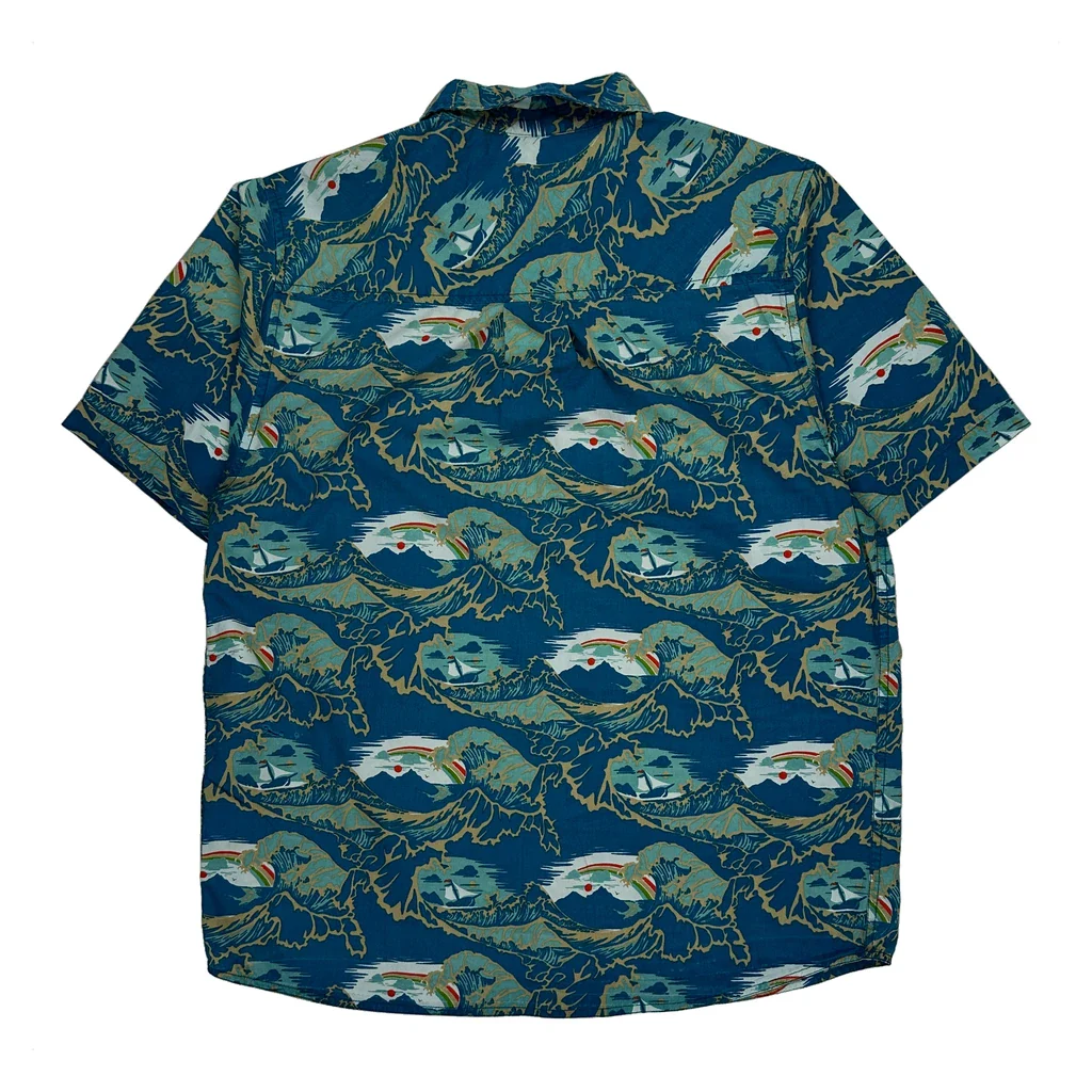 Kavu Hawaiian Shirt - Large Blue Cotton - Image 2