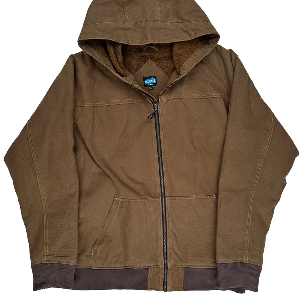 Kavu Workwear Jacket - XL Brown Cotton - Image 4