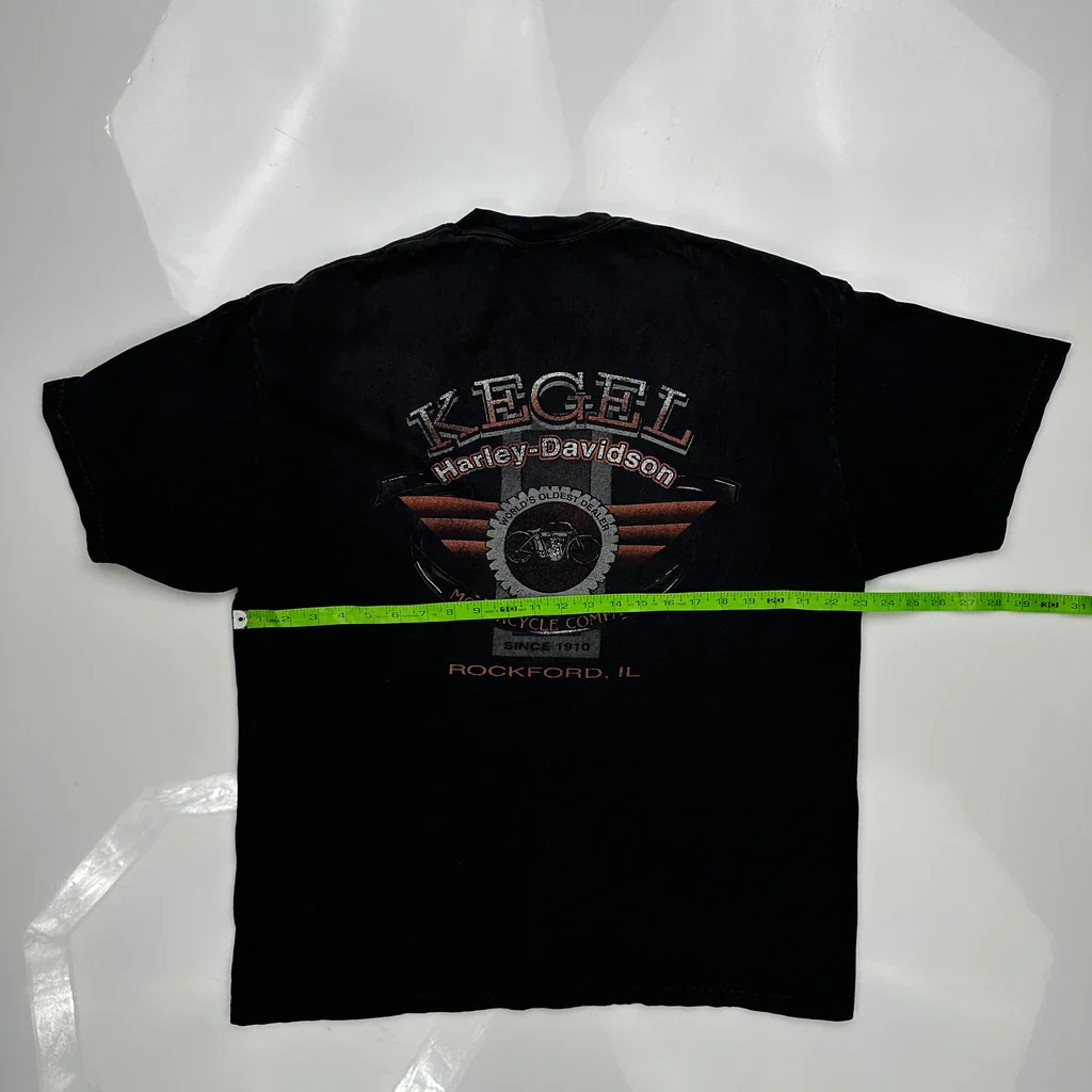 Kegel Harley-Davidson Harley Davidson Graphic T-Shirt - XL Black Cotton - Image 3