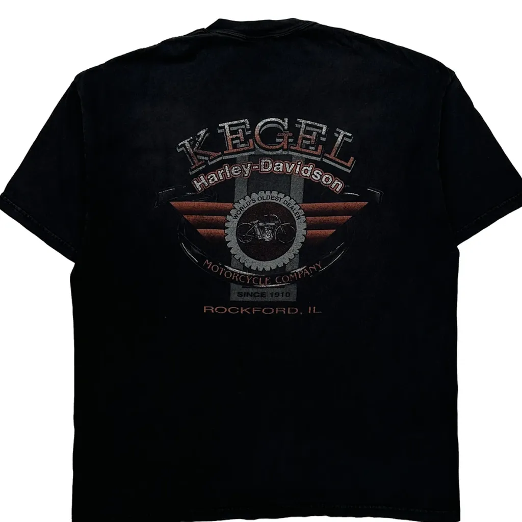Kegel Harley-Davidson Harley Davidson Graphic T-Shirt - XL Black Cotton - Image 7