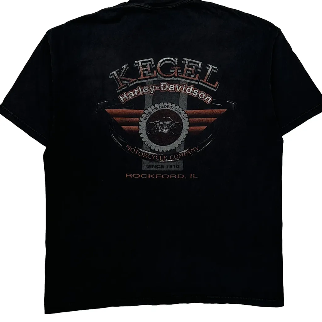 Kegel Harley-Davidson Harley Davidson Graphic T-Shirt - XL Black Cotton - Image 8