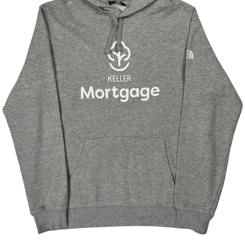 Keller Mortgage Logo The North Face Hoodie - Large Grey Cotton - Image 4