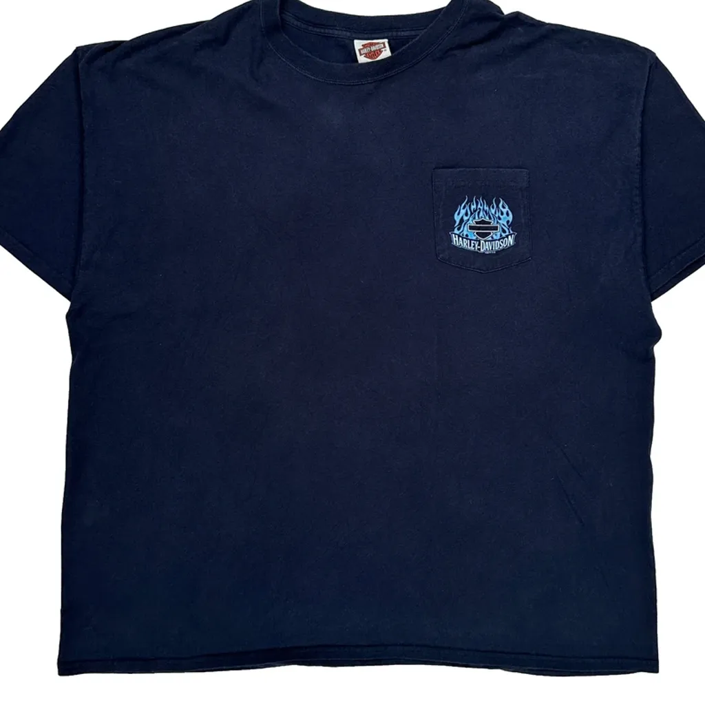 Kent'S Harley-Davidson Abilene, Tx Harley Davidson Graphic T-Shirt - 3XL Navy Cotton - Image 4