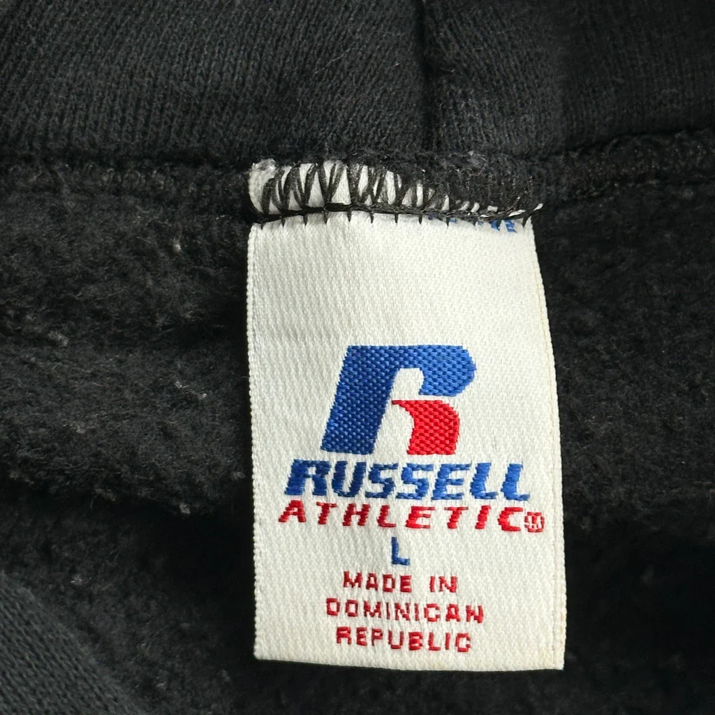Kentucky Russell Athletic College Hoodie - Large Black Cotton - Image 3