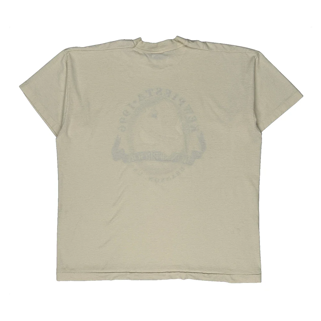 Kewpiesta 1996 Fruit Of The Loom Single Stitch T-Shirt - XL Cream Cotton Blend - Image 2