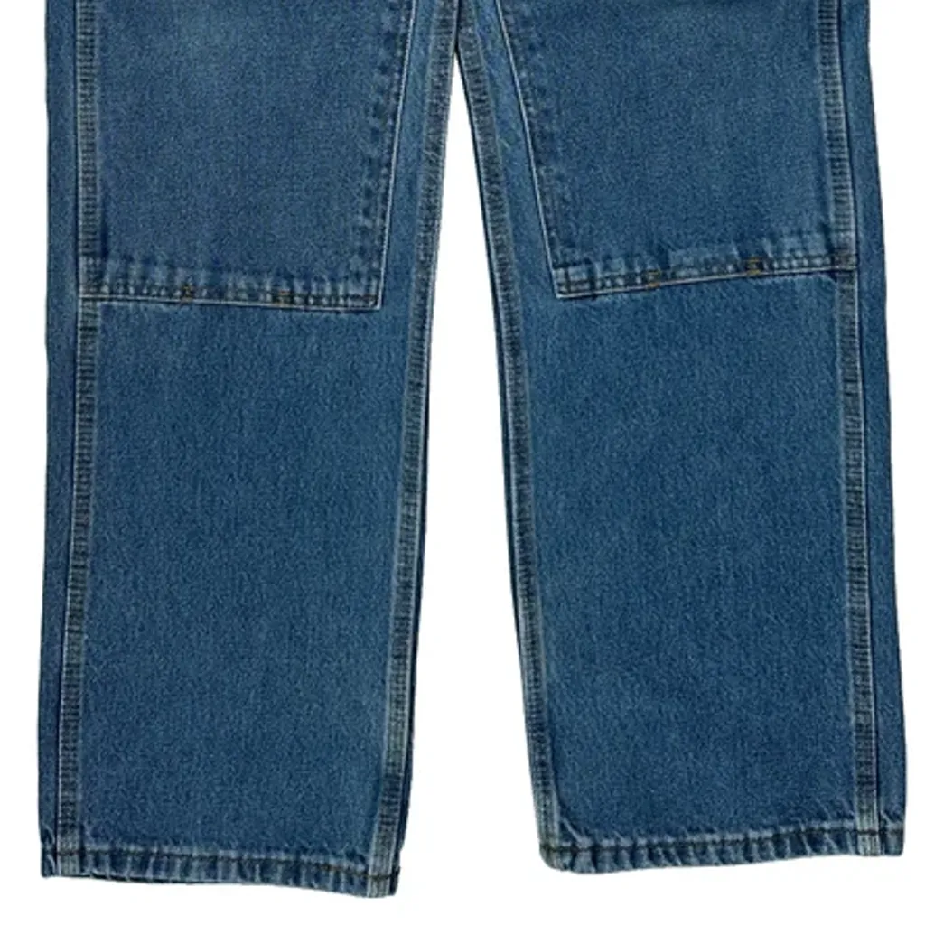 Key Double Knee Carpenter Jeans - 32W 33L Blue Cotton - Image 9