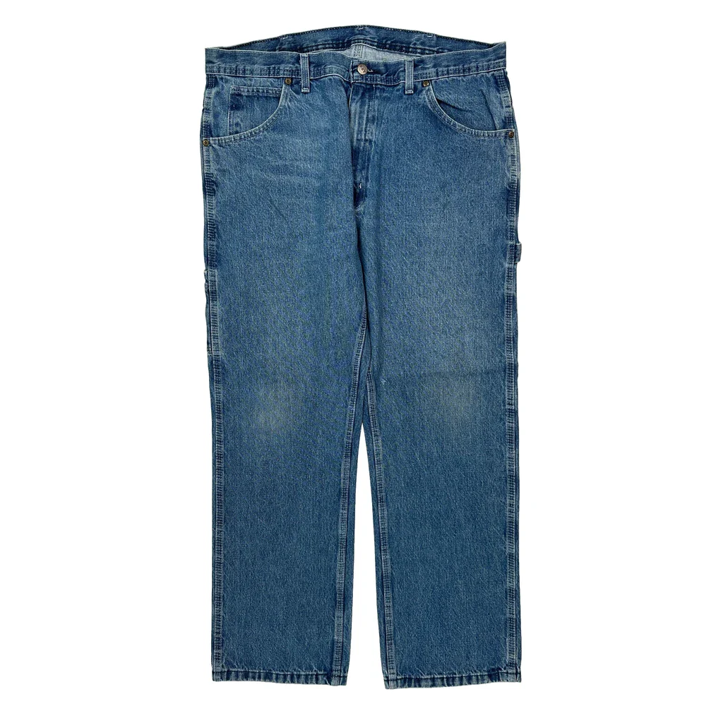 Key Carpenter Jeans - 36W 31L Blue Denim - Image 2