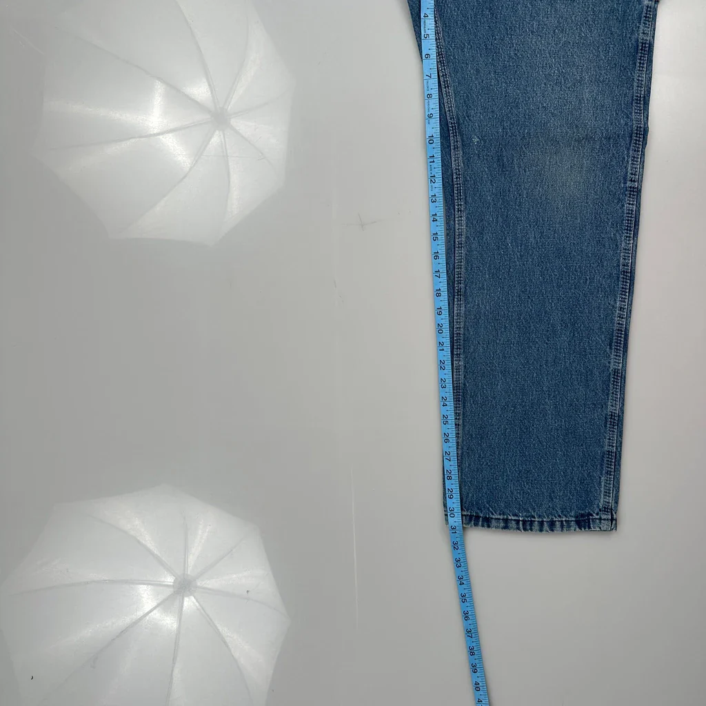 Key Carpenter Jeans - 36W 31L Blue Denim - Image 5
