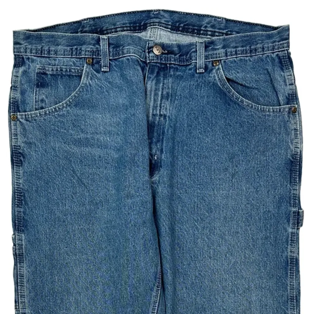 Key Carpenter Jeans - 36W 31L Blue Denim - Image 9