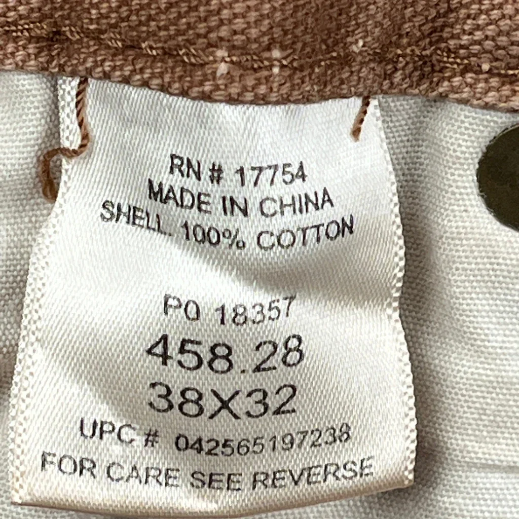 Key Carpenter Trousers - 35W 30L Brown Cotton - Image 6