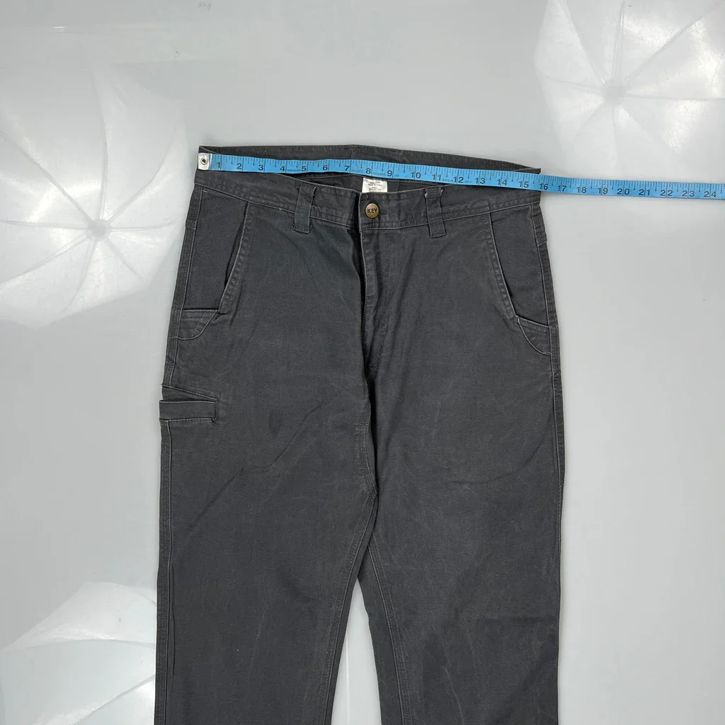 Key Carpenter Trousers - 31W 34L Grey Cotton - Image 3