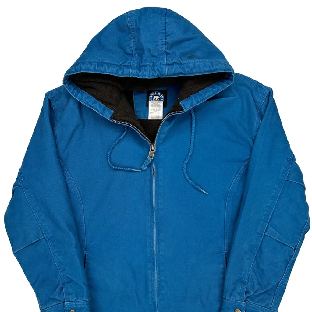 Key Jacket - Medium Blue Cotton - Image 4