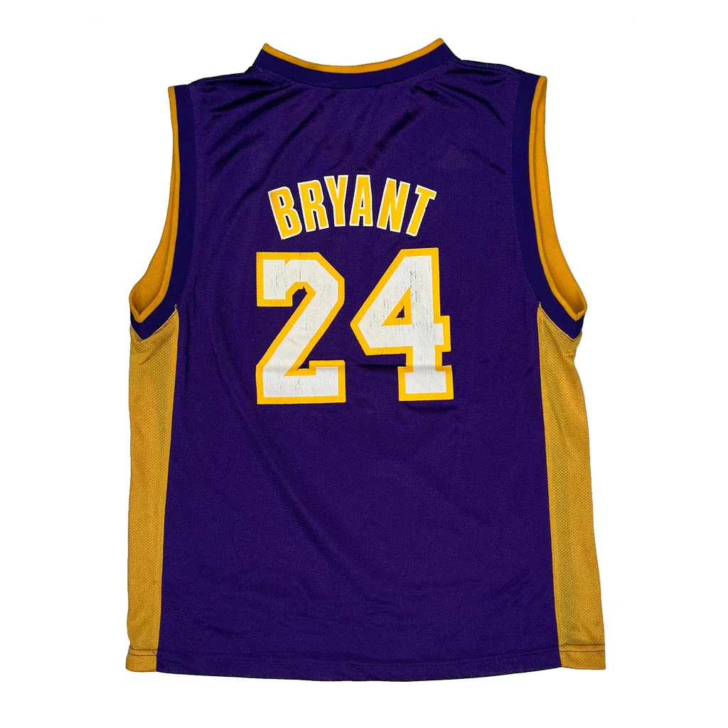 Kids Adidas Los Angeles Lakers Jersey - Large Purple Polyester - Image 2