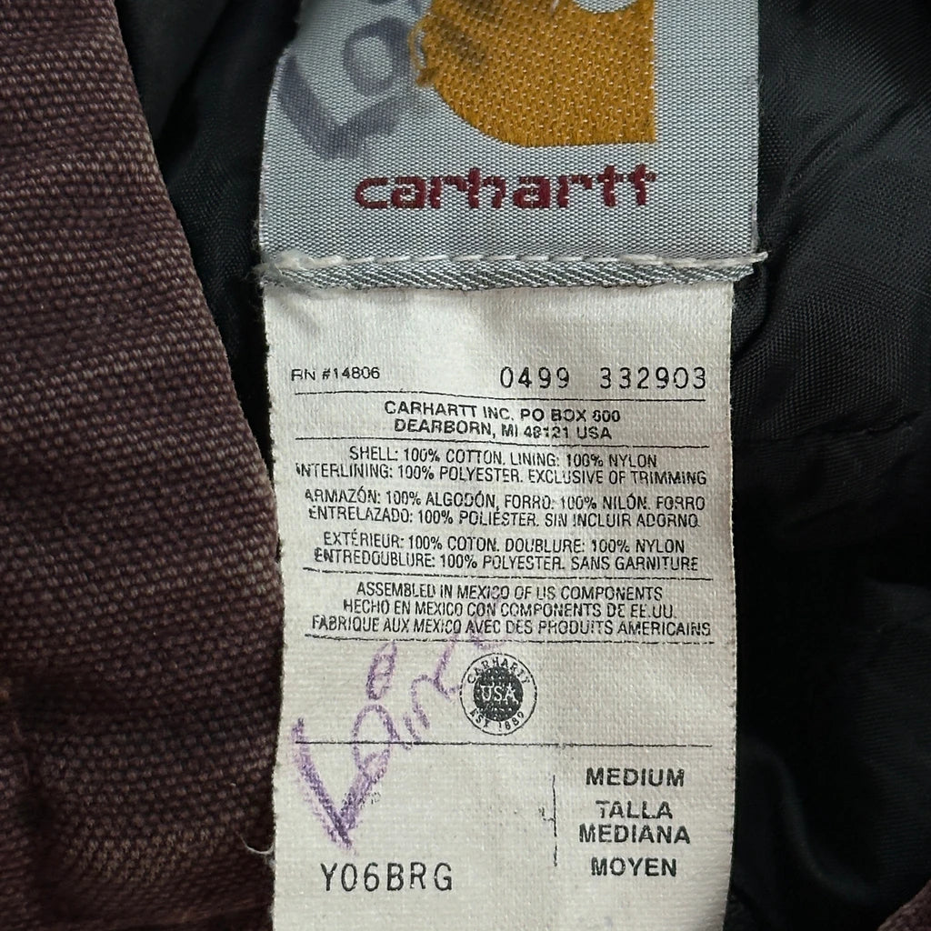 Kids Carhartt Y06 Brg Jacket - Medium Brown Cotton - Image 3