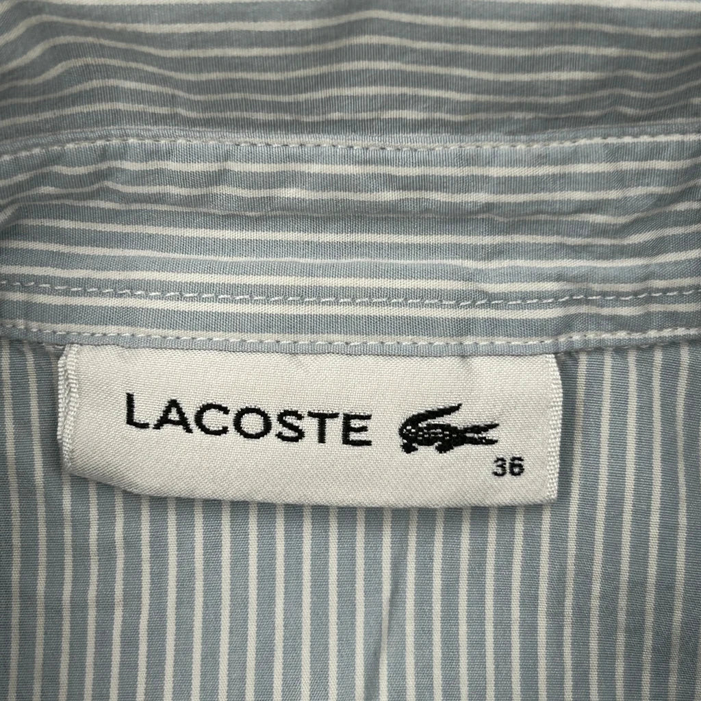 Kids Lacoste Striped Shirt - Small Blue Cotton - Image 3