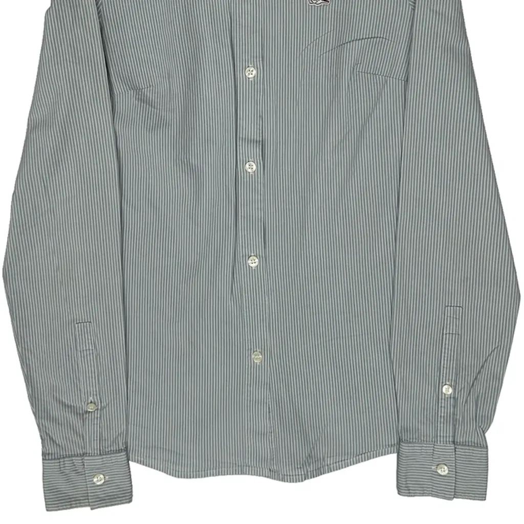 Kids Lacoste Striped Shirt - Small Blue Cotton - Image 4