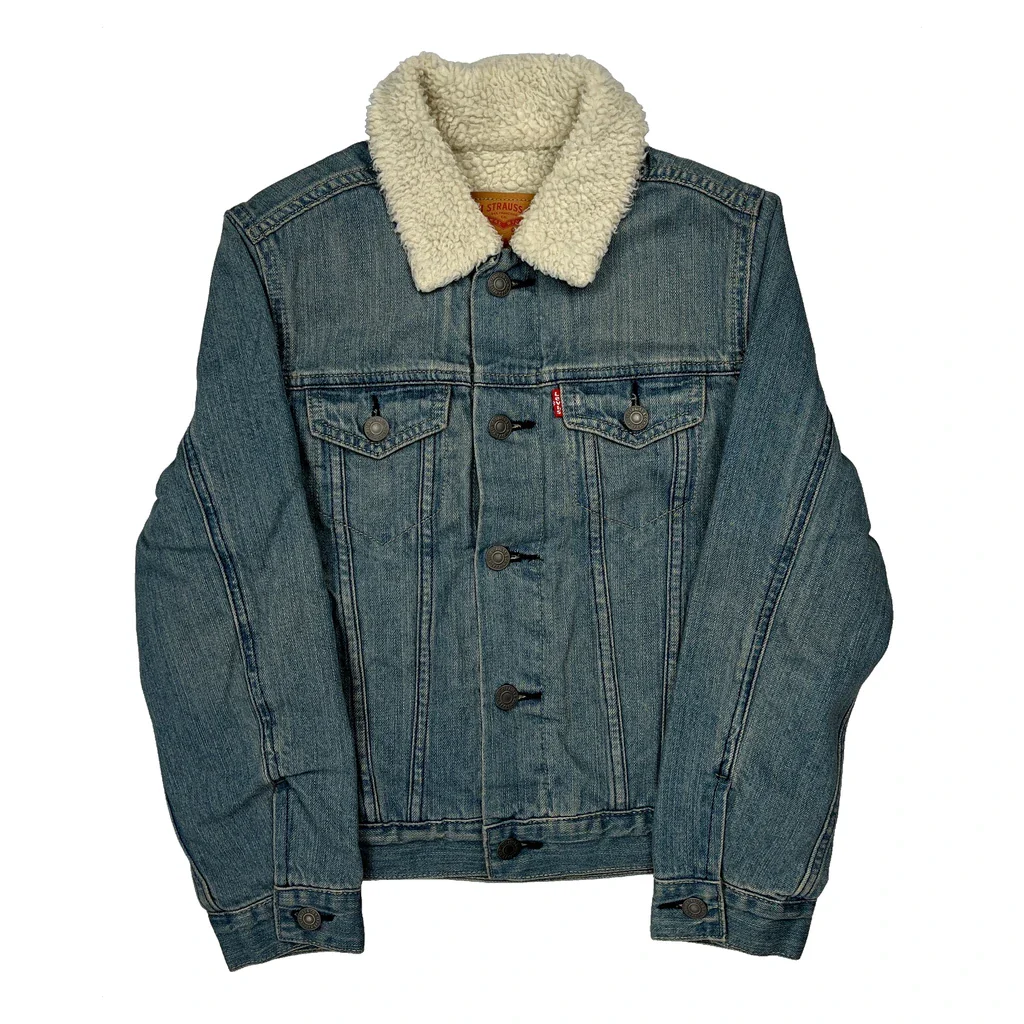 Kids Levis Denim Jacket - Small Blue Cotton