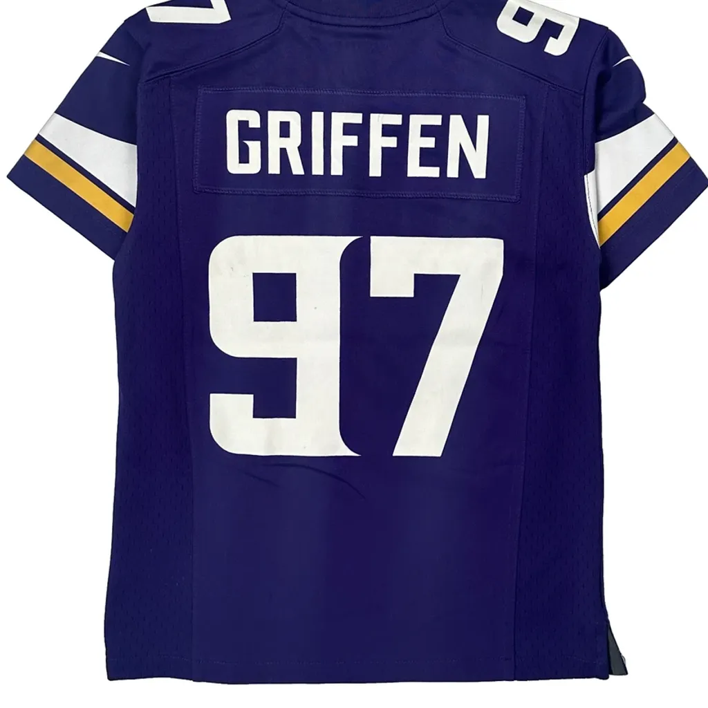 Kids Nike Vikings Football Jersey - Small Purple Polyester - Image 6