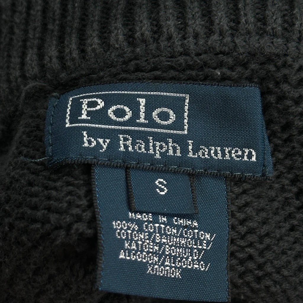 Kids Polo By Ralph Lauren 1/4 Zip - Small Black Cotton - Image 3