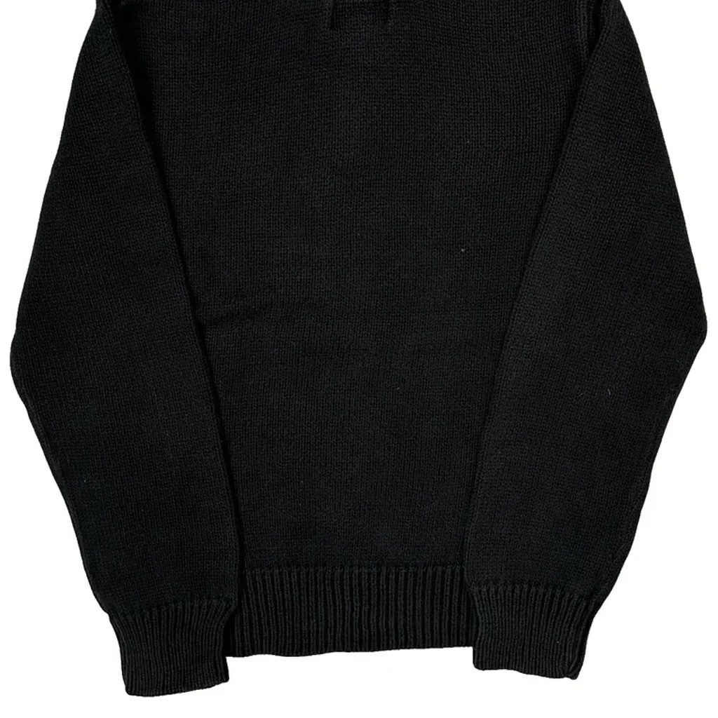 Kids Polo By Ralph Lauren 1/4 Zip - Small Black Cotton - Image 7