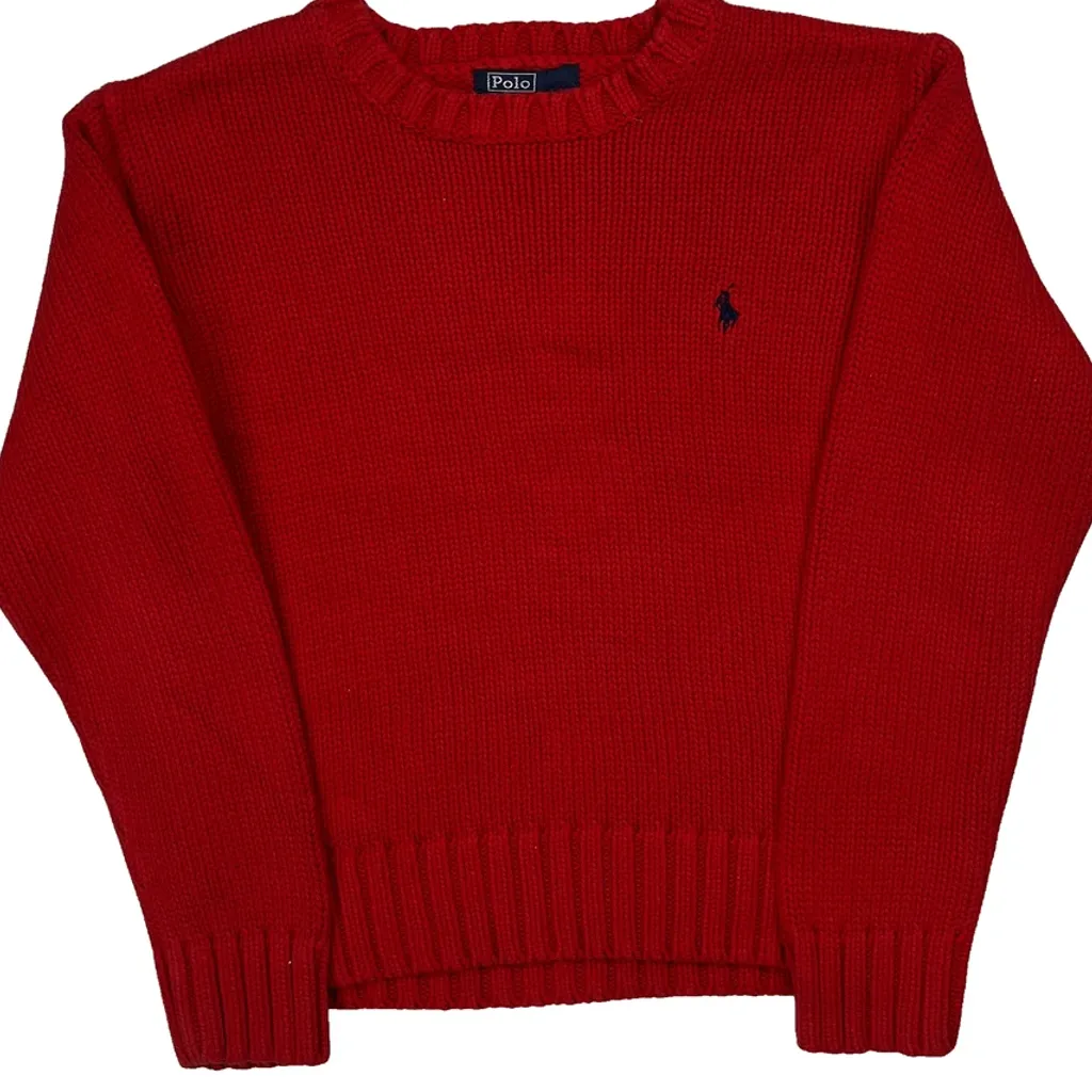Kids Polo By Ralph Lauren Jumper - Small Red Cotton - Image 5