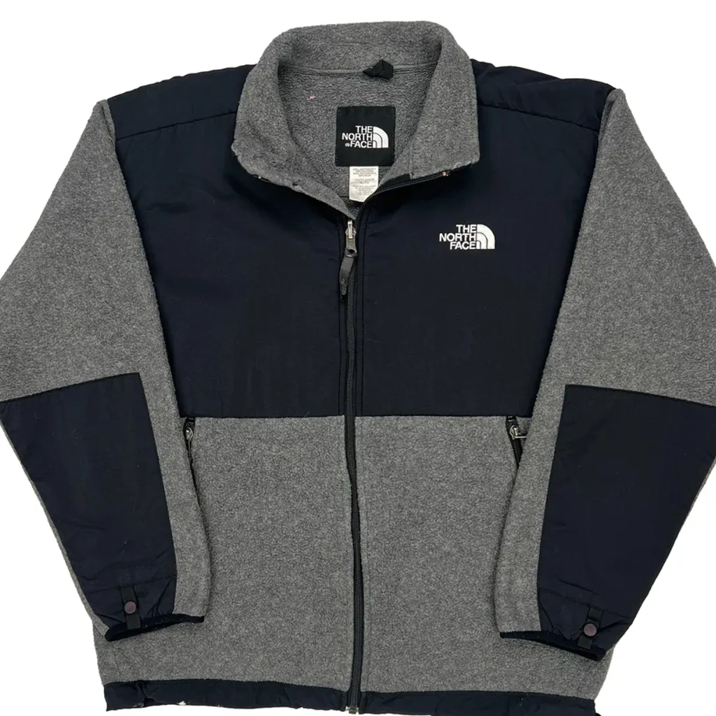 Kids The North Face Denali Fleece Jacket - XL Gray Polyester - Image 4