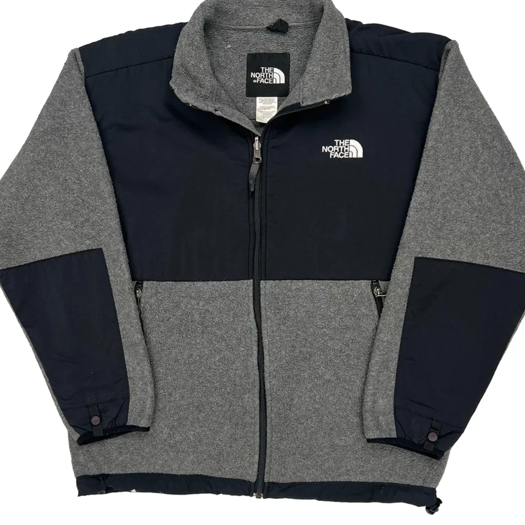 Kids The North Face Denali Fleece Jacket - XL Gray Polyester - Image 5