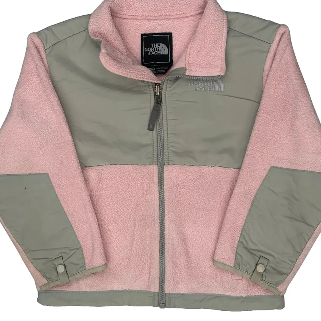 Kids The North Face Fleece Jacket - XS Pink Polyester - Image 4