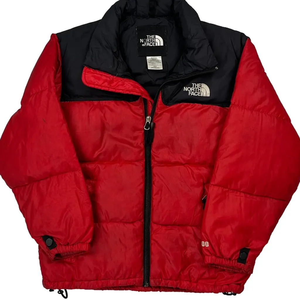 Kids The North Face 600 Fill Puffer - Medium Red Polyester - Image 5