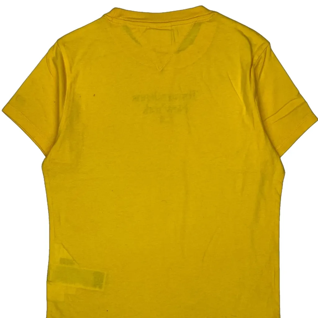 Kids Tommy Jeans T-Shirt - Medium Yellow Cotton - Image 7