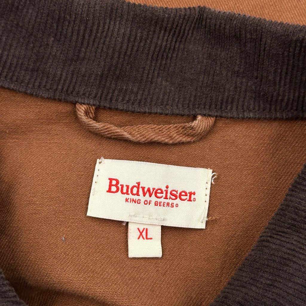 King Of Beers Budweiser Denim Jacket - XL Brown Cotton - Image 3