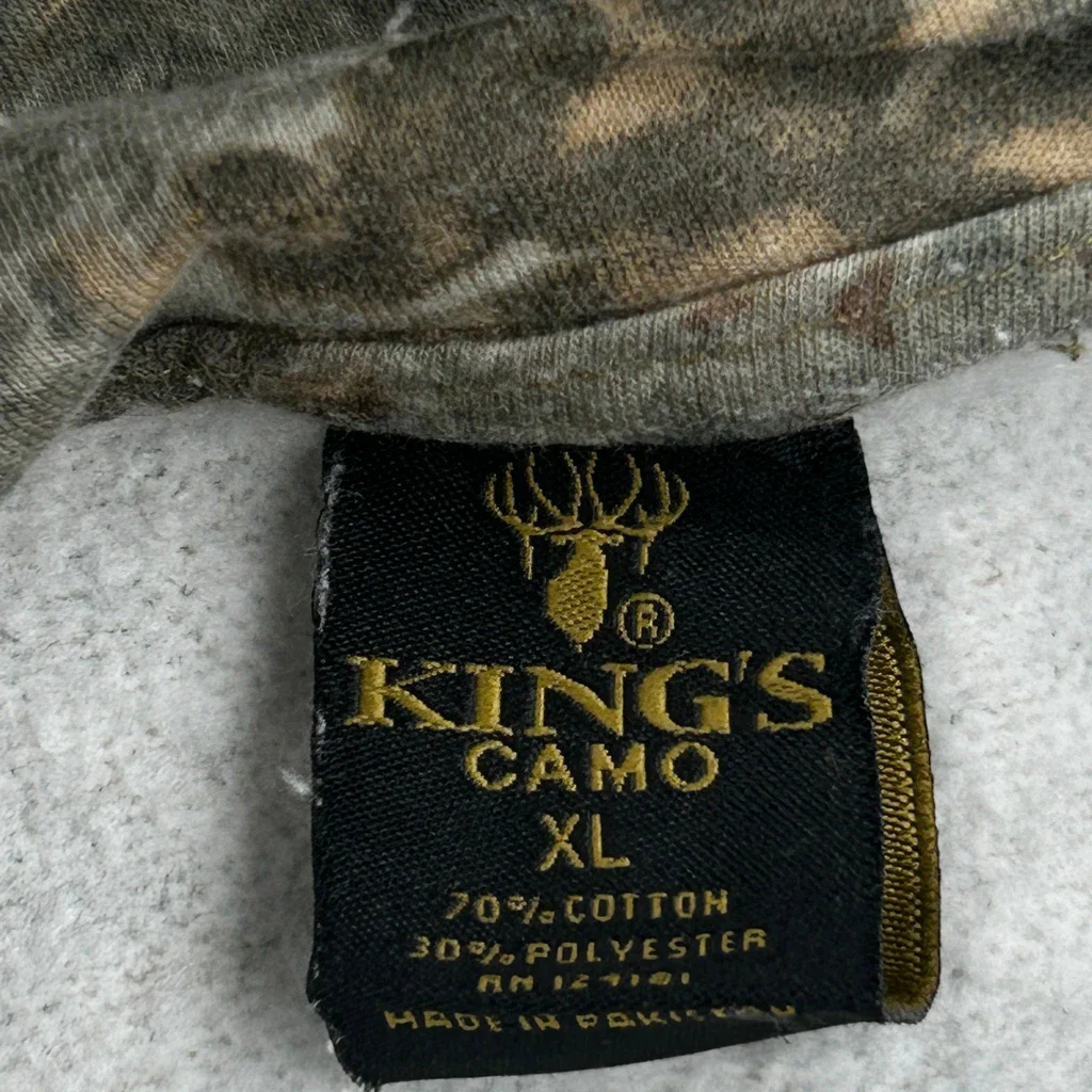 Kings Camo Hoodie - XL Camo Cotton Blend - Image 3