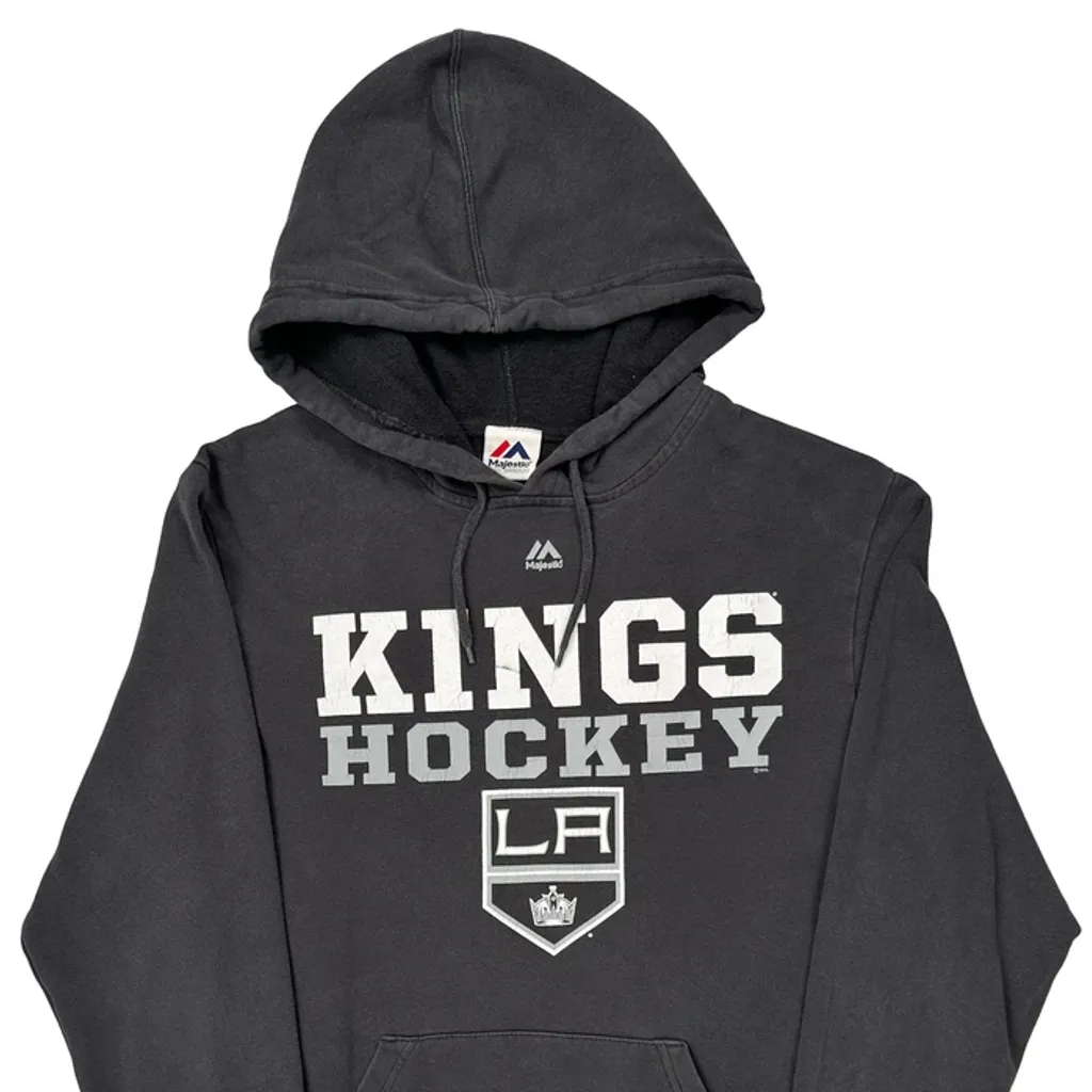 Kings Hockey Majestic Hoodie - Large Black Cotton - Image 4
