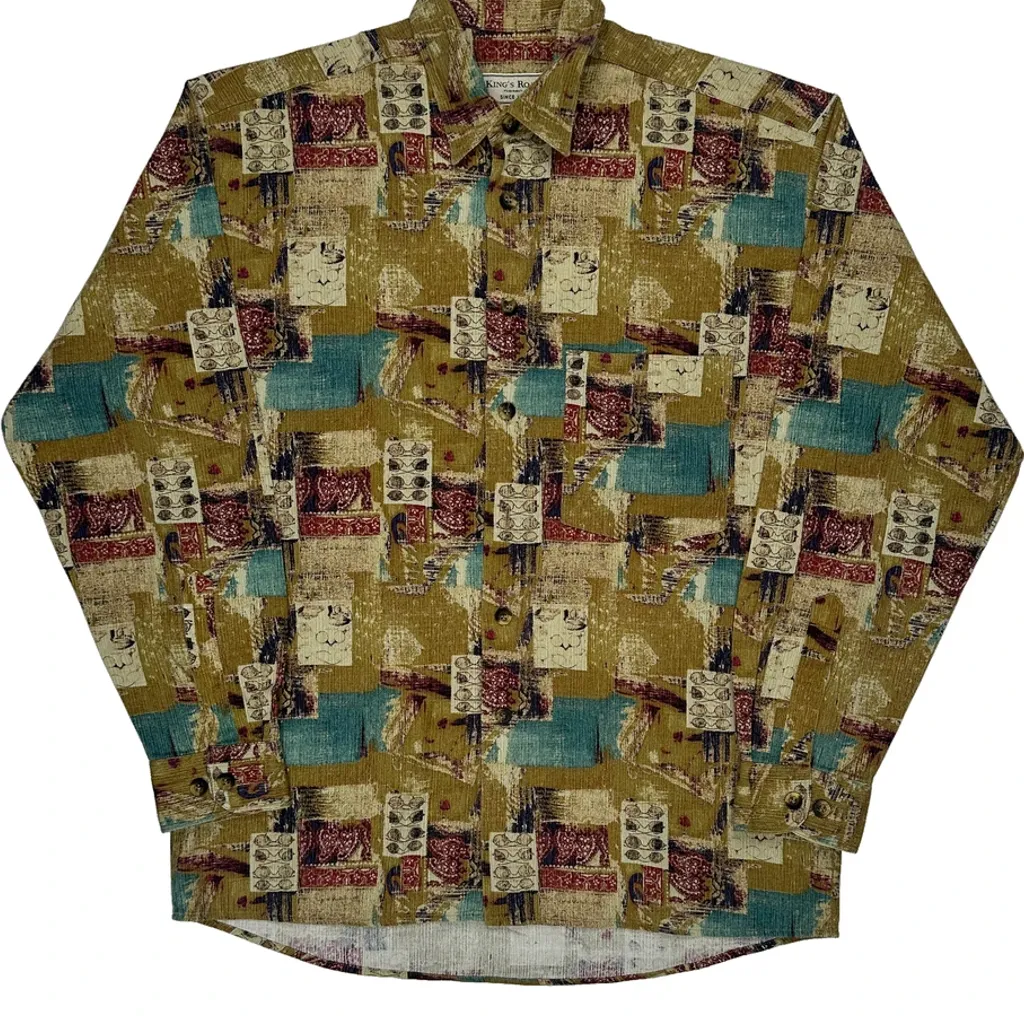 Kings Road Patterned Shirt - Medium Multicoloured Cotton - Image 5