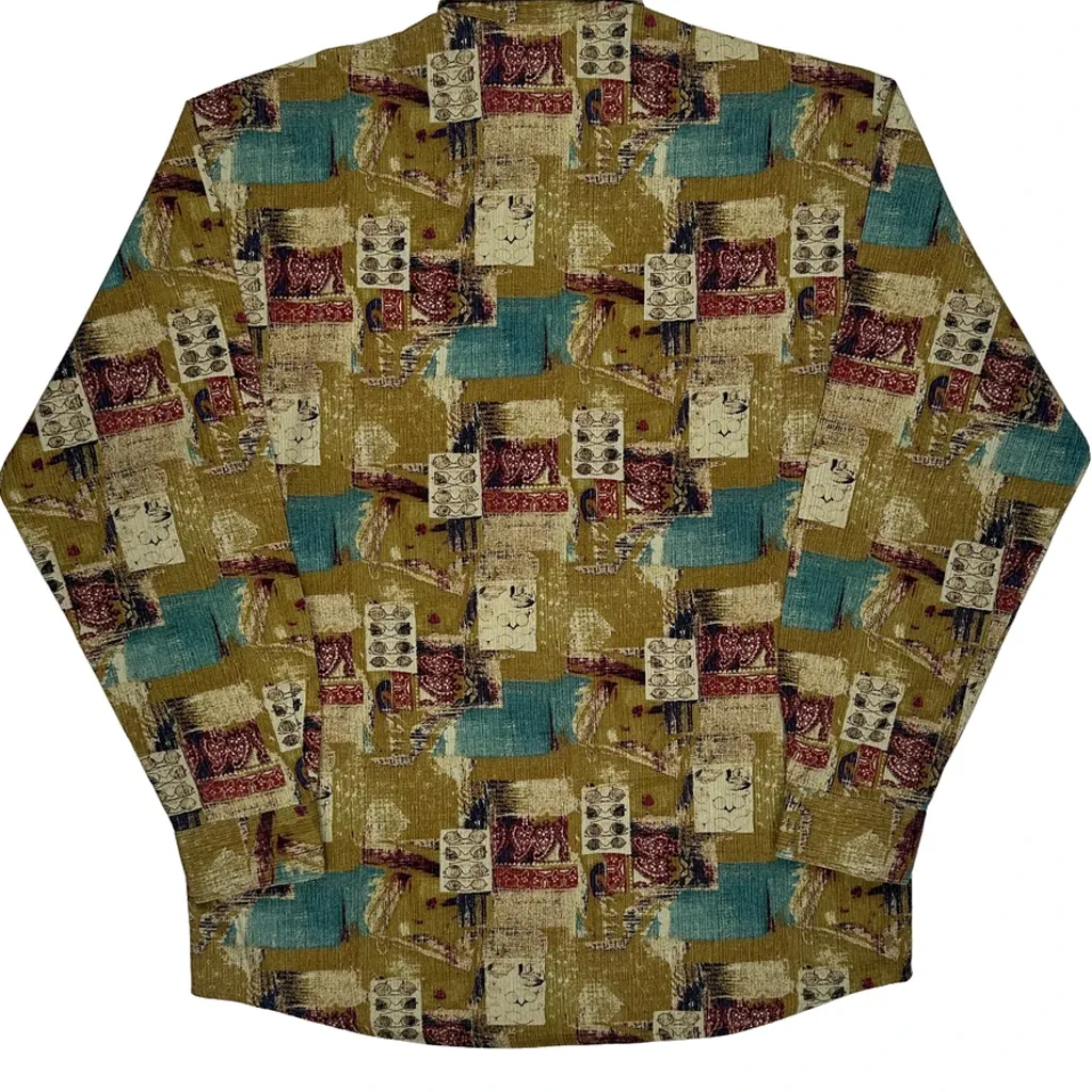 Kings Road Patterned Shirt - Medium Multicoloured Cotton - Image 7