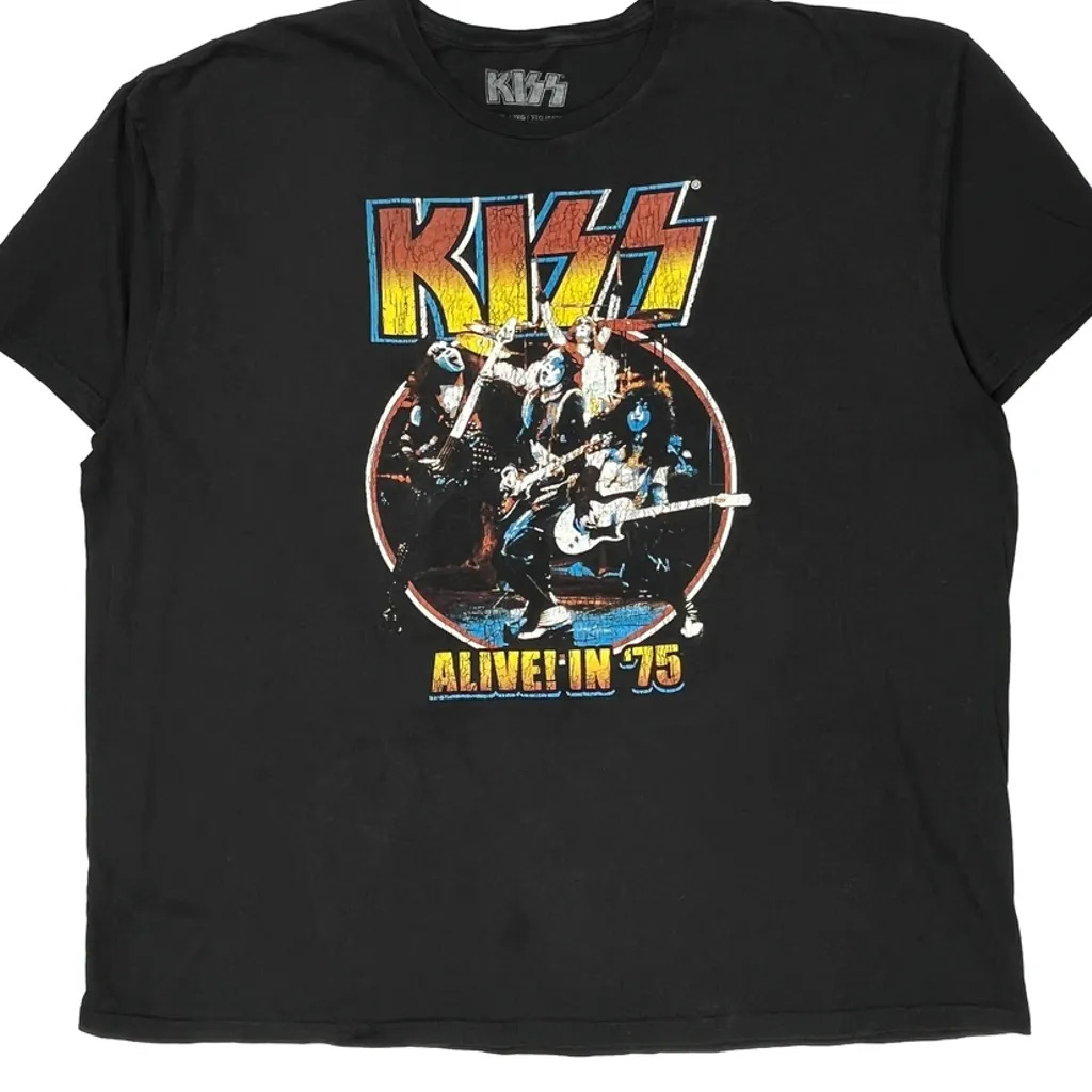 Kiss Band T-Shirt - 3XL Black Cotton - Image 5