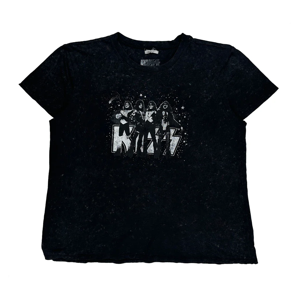 Kiss Unbranded Band T-Shirt - XL Black Cotton
